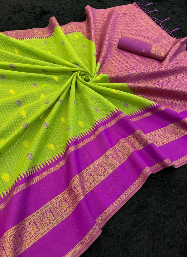 The kalyani Cottan 2 By Psw Cotton Silk Designer Sarees Exporters In India