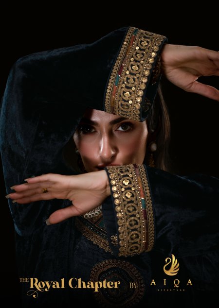 The Royal Chapter By Aiqa Viscose Velvet Designer Salwar Suits