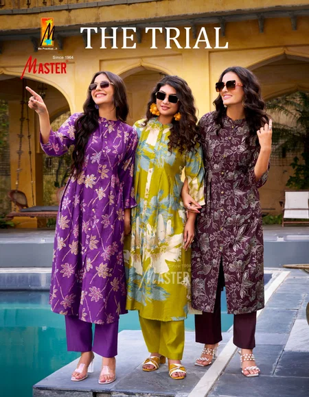 The Trial By Master Vertican Foil Printed Co Ord Set Wholesale Shop In Surat