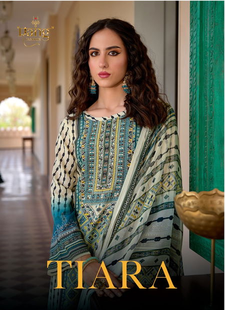 Tiara By Rang 1001 To 1004 Printed Cotton Dress Material Wholesale Market In Surat Catalog