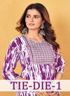 Tie Die 1 By Sangeet Embroidery Mirror Work Printed Kurti Wholesale Online