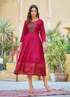 Tips Tops Charmin Rayon Slub Foil Printed Kurtis Catalog
