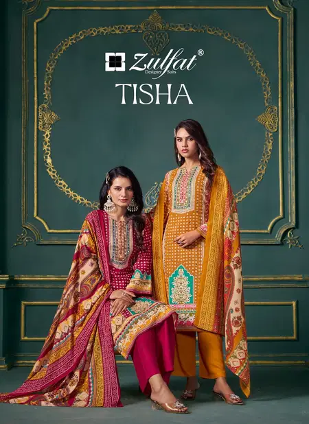 Tisha By Zulfat Fancy Printed Dress Material Suppliers In India