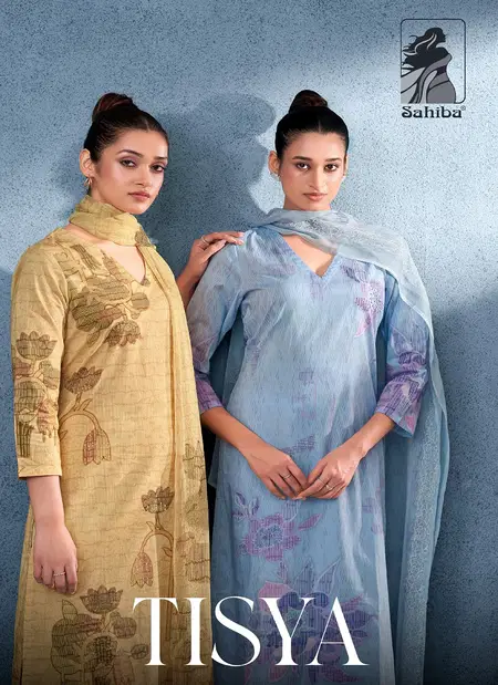 Tisya By Sahiba Lawn Cotton Printed Dress Material Wholesalers In Surat

