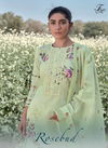 T&M ROSEBUD HIT DESIGNS Latest Designer Festive Wear Pure Line Pattern Digital Print With Embroidery Neck And Handwork Dress Material Collection