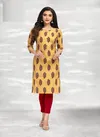 Traditional 2 Cotton Regular Wear Printed Designer Kurti Collection