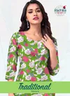 Traditional Vol 6 By Radhika Desginer Cotton Kurtis Wholesale Market In Surat
