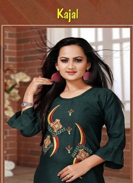 Trendy Aagya Kajal Ethnic Daily Wear Rayon Latest Designer Kurtis Collection Catalog