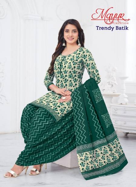 Trendy Batik Vol 4 By Mayur Printed Cotton Dress Material Wholesale Market In Surat Catalog