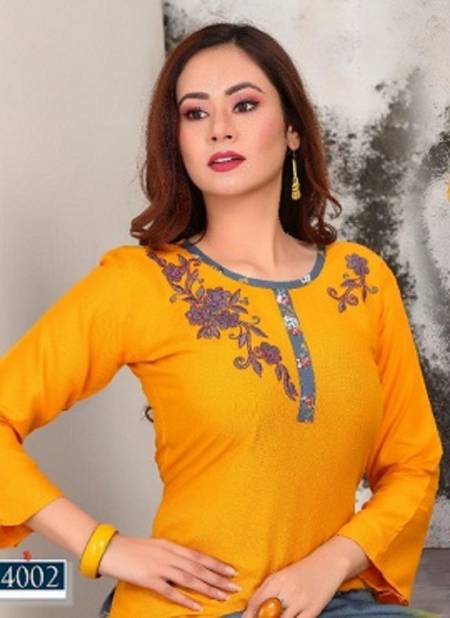 Trendy Gravity Latest Regular Casual Wear Heavy Rayon Embroidery Work Readymade Collection Catalog