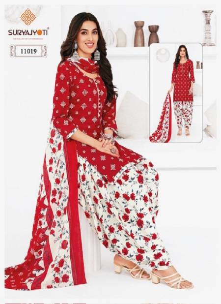Trendy Patiyala Vol 11 By Suryajyoti Cotton Printed Dress Material Wholesale Market In Surat
 Catalog