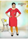 Trendy Shanaya Latest Designer Daily Wear Rayon Embroidery Work Kurtis Collection
