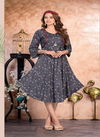 Trendy Strawberry Ethnic Wear Printed Rayon Designer Kurtis Collection
