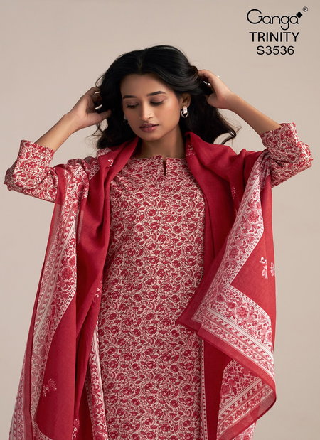 Trinity 3536 By Ganga Cotton Printed Wholesale Designer Salwar Suit In India