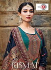 Triple Aaa Kismat Laest Fancy Designer Festive Wear  Jaam Silk Embroidery With Swarovski Dimond Work Fancy Dress Material Collection