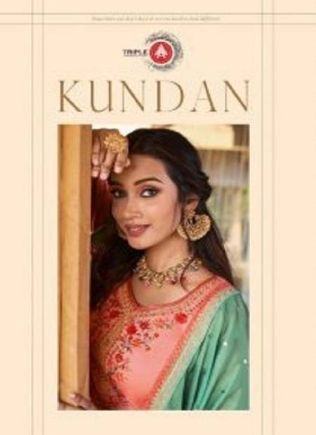 Triple Aaa Kundan Latest fancy Casual Wear Designer Exclusive Pure jam Silk Dress Material Collection
 Catalog