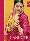 Triveni Gangotri Georgette Printed with Lace Work Designer Party wear Saree Collections