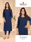 Tunic House Zumba 04 Viscose Rayon Chikankari Designer Kurtis
