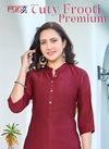 Tuty Frooty Premium By Rung Plain Daily Wear Kurtis Wholesale Price In Surat