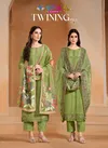 Twining Vol 2 By Vipul Chinon Embroidery Salwar Suits Surat Wholesale Market
