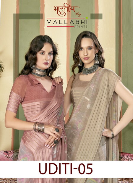 Uditi Vol 5 By Vallabhi Georgette Printed Sarees Wholesale Clothing Suppliers In India

