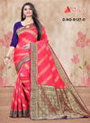 Ujle Sitare 9127 Fancy Designer Festive Wear Heavy Handloom Cotton Silk Saree Latest Collection
