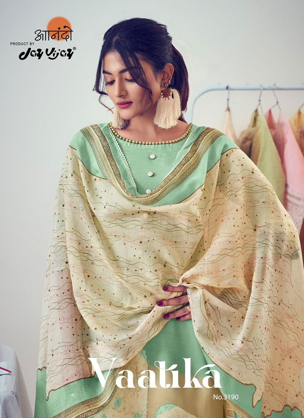 Vaatika By Jay Vijay Summer Pure Muslin Printed Salwar Suits Wholesale Market In Surat