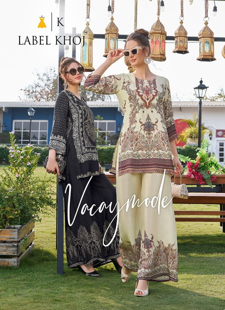 Vacay Mode By Label Khoj Viscose Printed Ladies Co Ord Set Suppliers In India