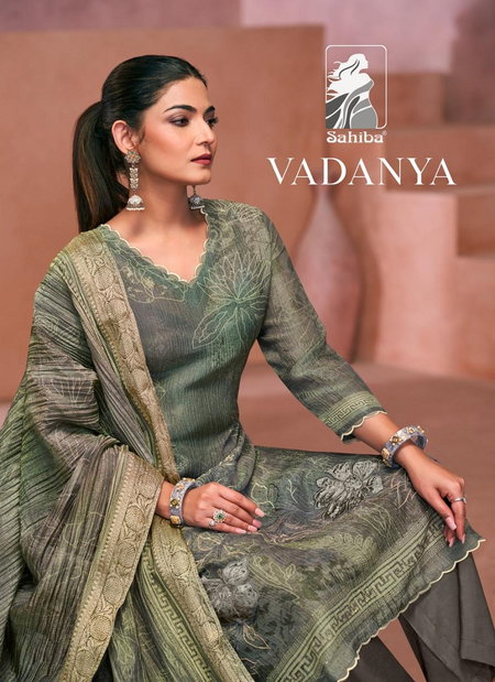 Vadanya By T&M Shimmer Tissue Dress Material Suppliers In India