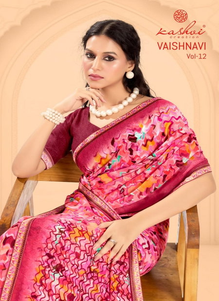 Vaishnavi Vol 12 By Kashvi Georgette Daily Wear Saree Suppliers In India