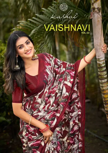 Vaishnavi Vol 22 By Kashvi Simmer Moss Daily Wear Saree Orders In India