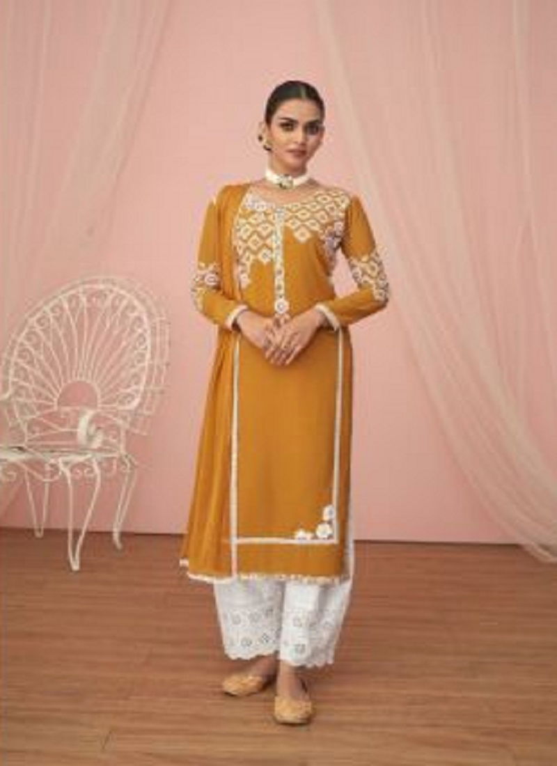 Vamika Noor Designer Fancy Designer Festive Waer Embroidered Ready Made Suit Collection