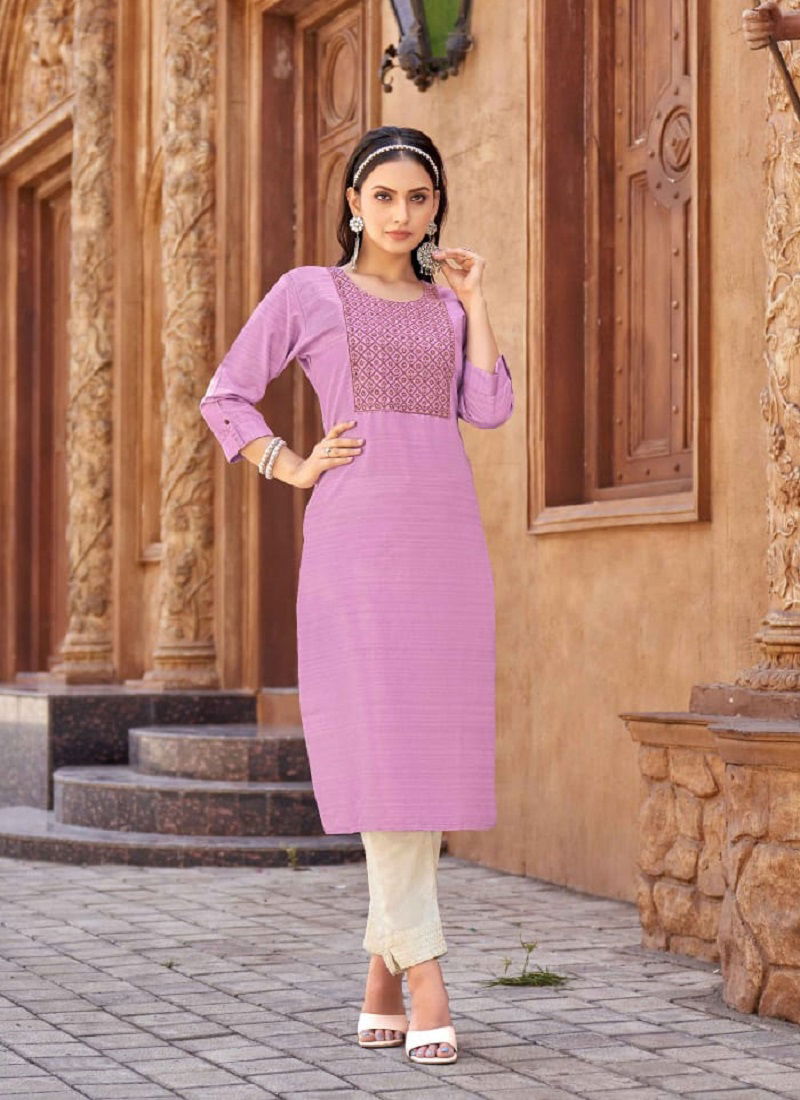 Vanessa By Kalaroop Long Kurti With Bottom Catalog