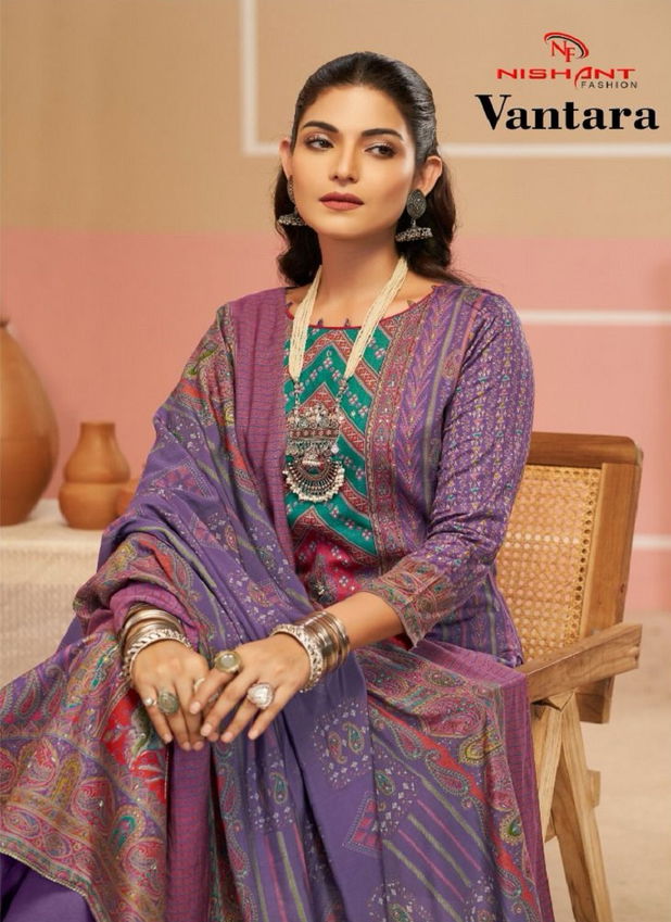 Vantara By Nishant Jam Silk Printed Designer Salwar Kameez Orders In India