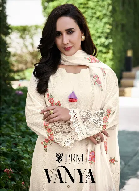 Vanya By Prm Pure Cotton Embroidery Dress Material Wholesale Shop In Surat

