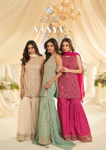 Vanya By Sayuri Georgette Surat Designer Readymade Suits Wholesale Market
