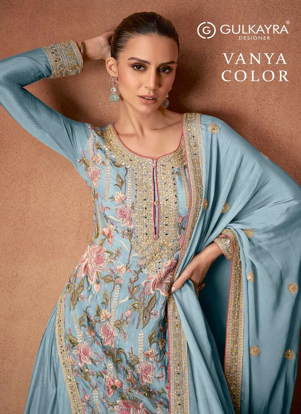 Vanya Colour By Gulkayra Real Chinon Designer Readymade Suits Orders In India