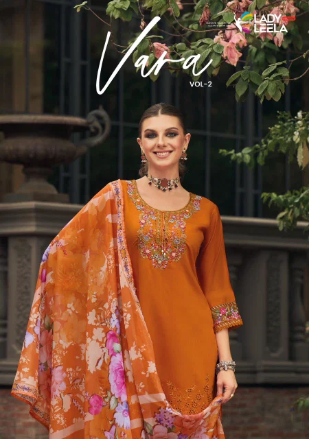 Vara Vol 2 By Lady Leela Viscose Silk Surat Kurti With Bottom Dupatta Wholesale Market
