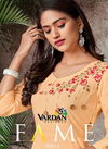 Vardan Fame 1 Designer Party Wear Long Gown Style Heavy Rayon Kurtis Collection