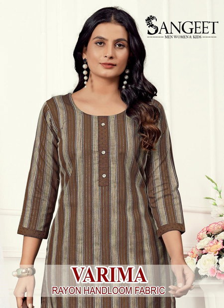 Varima 1 By Sangeet Malai Rayon Designer Kurti With Bottom Wholesale Market In Surat
