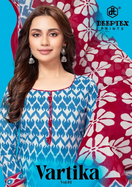 Vartika Vol 1 By Deeptex Cotton Printed Dress Material Exporters In India