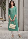 Vassu Kurti Pant 2 Casual Daily Wear Rayon Slub Kurti With Bottom Collection