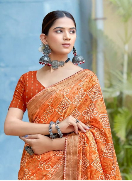 Vasudha By 5D Cotton Jari Printed Designer Sarees Wholesale Shop In Surat