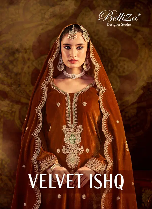 Velvet Ishq By Belliza Embroidery Salwar Kameez Exporters In India