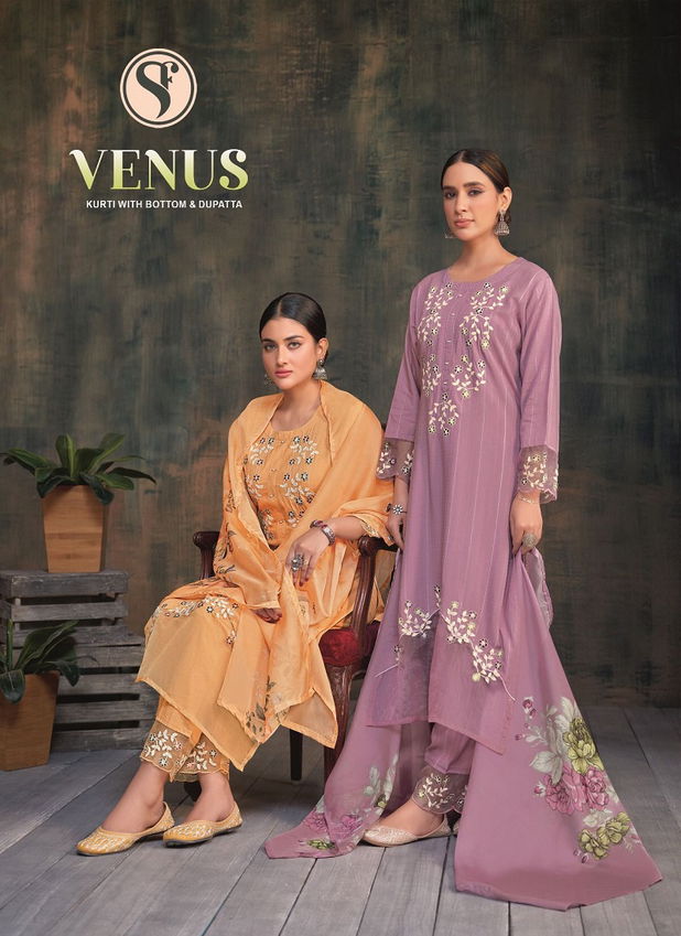 Venus By Sweety Rayon Designer Kurti With Bottom Dupatta Wholesale Price In Surat