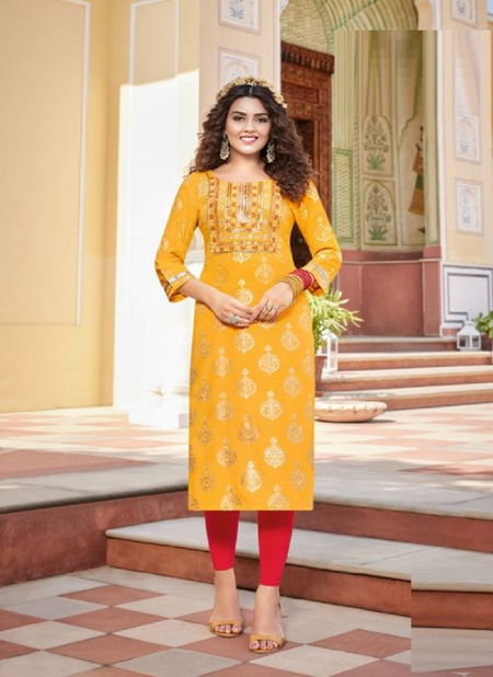 Victoria 6 Embroidery Latest Wholesale Kurti Collection Catalog