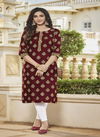 Victorias 4 Heavy Rayon Regular Wear Embroidery Kurti Collection