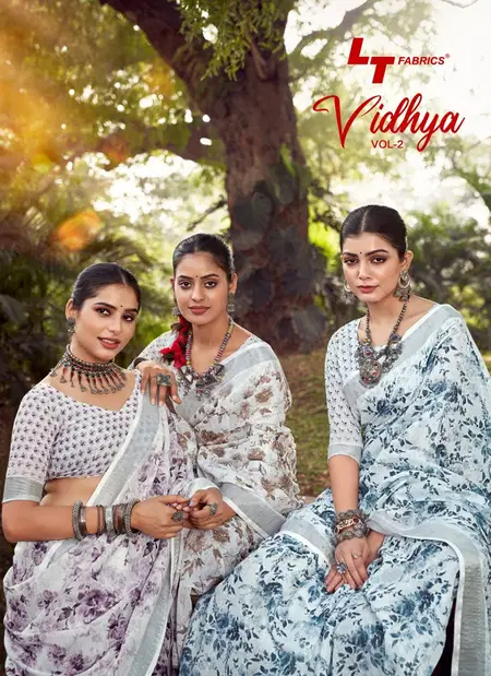 Vidhya Vol 2 By LT Linen Cotton Sarees Wholesale Shop In Surat
