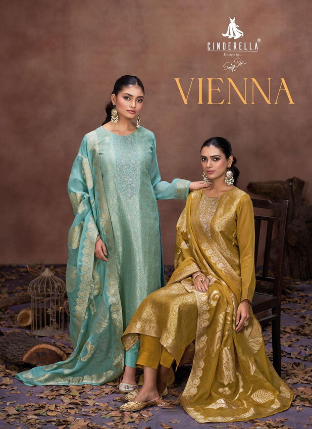 Vienna By Cinderella Orgenza Embroidery Salwar Kameez Wholesalers In Delhi