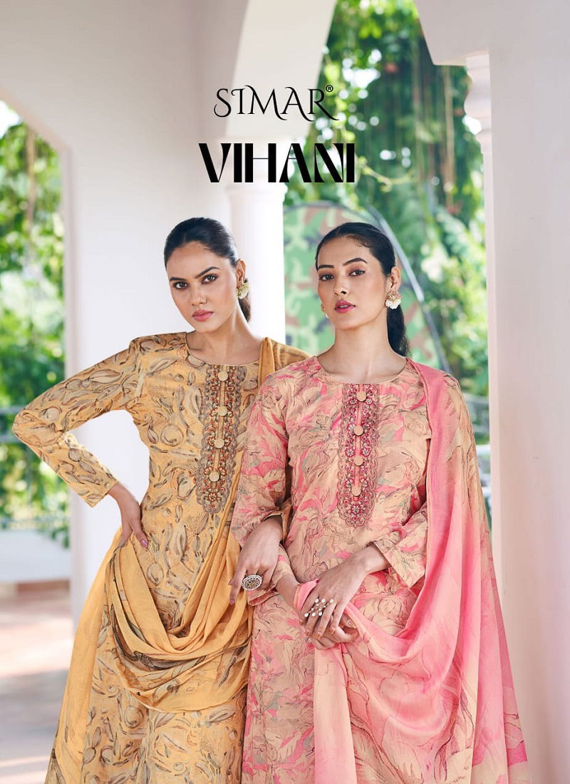 Vihani By Glossy Lawn Cotton Digital Printed Dress Material Wholesale Online Catalog